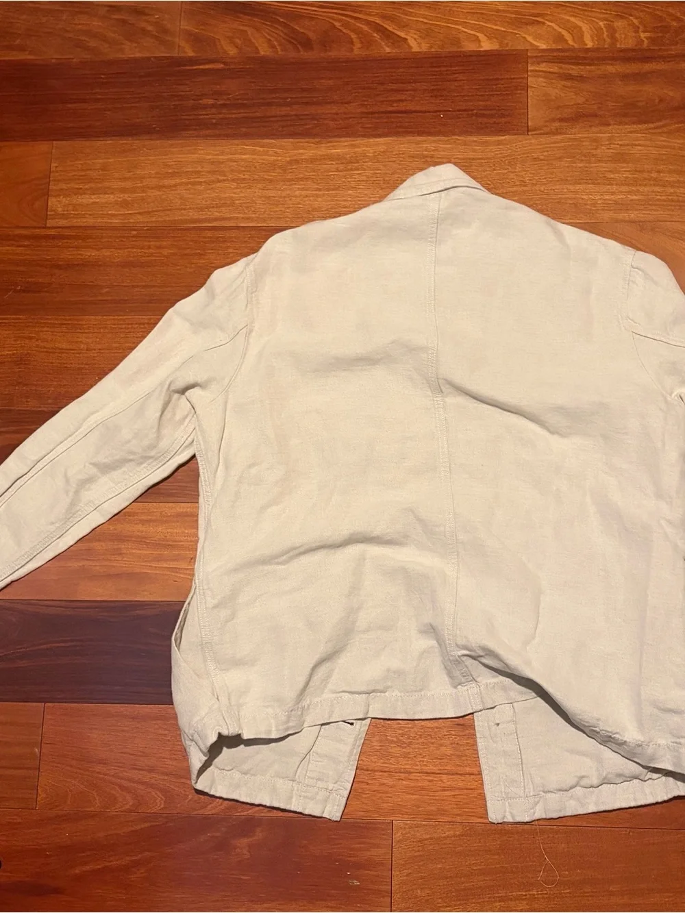 H&M Beige Utility Field Jacket with Flap Pockets